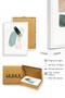 White Wooden Framed Abstract Painting Huhu103 - 2
