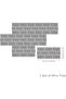 Homeme Tile Stickers Self Adhesive Splashback Non-slip Waterproof 3D Wall Tiles DIY Sticker for Bathroom Kitchen Decoration （Size:15cm*30cm/18pcs） - 6