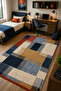 Non-Slip Base Machine Washable Digital Printed Chenille Woven Rug - 2