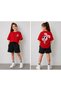 T-Shirt and Shorts Set for Boys and Girls, 100% Cotton, Summer, Comfortable Fit, Printed, Sports Casual Set