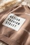 Action Street Kids Unisex Brown Cotton Oversize Sweatshirt and Jogger Tracksuit Set - 4