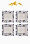 Digital Printed Soft Textured 4-Piece Throw Pillow Cover Set Krl0151 - 3