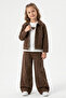 Heart Embroidered and Stoned Girls' 3-Piece Denim Set - 26Y 1442