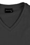 Men's Vision V-Neck Premium Quality Dense Textured Cotton T-Shirt Dark Gray M102-R0220-05 - 5