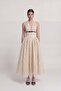 Polka Dot Patterned Halter Neck Dress with Pockets Zayla Dress Cream