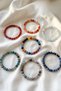 Natural Stone Faceted Cut Bracelets Orange Agate Green Blue Agate Needle Agate Blue Black Agate Red Agate Mixed Chakra Agate Aquamarine Stone - 2