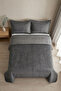 Anthracite Double Bedspread with Pillowcase 240X260 cm - 2