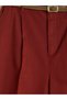 Vizyon New Season Belted Carrot Cut Women's Fabric Trousers - 3
