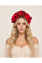 Design Floral Crown Spring Crown Bride Crown Festival Crown Red Rose Crown Frida Crown