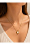 Gold Heart Steel Necklace - 3
