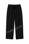 3 Pieces Unisex Regular Pipe Leg Black Color Sweatpants - 6