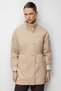 Kapak Pocketed Mock Neck Trench Coat - 4