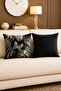 Black Marble Butterfly 4-Piece Throw Pillow Cover Set - 3