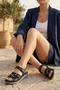Women's Leather Sandals Thick Lightweight and Comfortable Sole Orthopedic Shoes Comfort Summer Beach Mom - 3