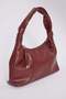Women's Burgundy Zippered Tassel Detailed Hand and Shoulder Bag - 4