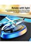 Solar Powered Rotating Auto Aromatherapy Perfume Diffuser, Helicopter Car Air Freshener (Blue) - 3