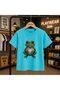 Diamond Frog Printed 100% Kids Unisex T-Shirt 5 6 -7 8-9 10 -11 12 Years Old