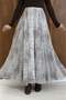 تنورة بامبي من الشيفون المزخرف باللون الإكرو