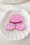 Seashell Design Hair Clip – Large Size Hairpin with Pink Effect, Strong Hold Stylish Accessory for Women & Young Girls