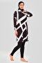 ملابس سباحة من قماش الباراشوت سريعة الجفاف مكونة من 5 قطع، مريحة ومرنة وسهلة الارتداء، مناسبة للسباحة، مزينة بنقوش، ملابس سباحة محتشمة. لم يتم تقييمها بعد. - 2