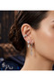 Brass Zircon Stone Butterfly and Dangling Star Model Silver Color 3-Piece Earring Set - 2