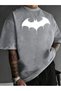 Bat Man Printed Washable Vintage Unisex Oversize T-Shirt