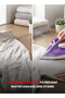 OG52SI Steam Iron with Ceramic Soleplate, 1600W Efficient Power, Anti-Drip Function & Adjustable Thermostat, Smooth Glide Handheld Iron for All Fabric Types, Silver/Blue - 4