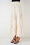 Women's Ruffled Cream Skirt - 2
