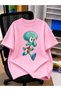 Unisex Oversize T-Shirt Dokunaç Printed 100% Cotton T-Shirt Comfortable Fit