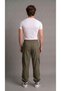 Unisex Lycra Comfortable Fit Parachute Khaki Trousers with Commando Pockets and Adjustable Cuffs - 6