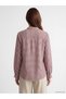 Lcw Grace Burgundy High Collar Plaid Women's Shirt - 4