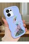 Oppo A6 Pro 5g Compatible Case Camera Protector Blue Silicone Couple Phone Case Girl Pattern