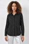 Women's Striped Black Shirt - 2