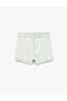 Normal Waist Tie-Detail Cotton Denim Short Skirt - 4
