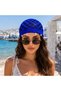 Bohemian Style Pearl Detailed Openwork Summer Knitwear Hair Bandana, Hair Accessory