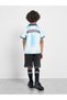 Kids Football Inspired Argentina Print Jersey T-Shirt and Shorts Set - 5