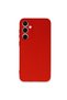 Samsung Galaxy S24 Fe Compatible Case Nano Velvet Silicone Inside - Red - 4