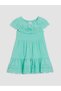 Green Girl's Embroidered Dress - 2