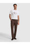 Ecru Regular Fit Crew Neck T-Shirt 50321211-Vr019 - 4