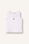 Cycling Ruffle Collar Kiras Patterned White Undershirt Baby Girl H8226A526Sm