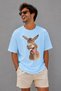 Funny Donkey Character Printed Unisex Oversize T-Shirt – Cotton Crew Neck Casual T-Shirt