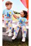 Unisex Muslin Cotton Back Printed T-Shirt Set - 2