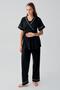 Short Sleeve Flexible Viscose Maternity Pajama Set 16302 - 6