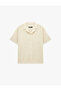 Regular Fit Short Sleeve Turn-Down Collar Linen Blend Shirt with Pocket Detail - 3