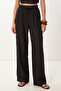 Halter Neck Linen Top and Bottom Set Lby0059 Black - 5