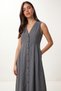 Sleeveless Midi Linen Shirt Dress Lgx0014 Fume - 3