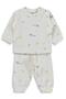 Giraffe and Elephant 6-18 Months Pajama Set - Ecru