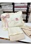 Embroidered Crib-Park Bed Baby Pique Set 100% Cotton