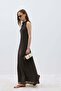 Bitter Brown Winnie Halter Neck Dress