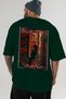 For the Love of Cats 85 Cat Printed Green Oversize T-Shirt 100% Cotton Unisex Cat Lover Premium Design - 5